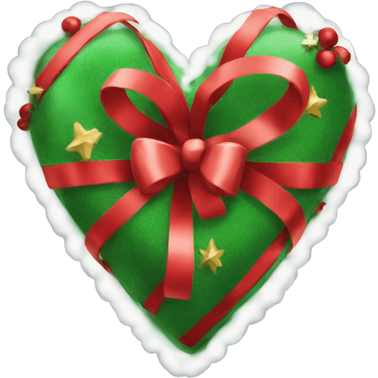 Christmas heart emoji