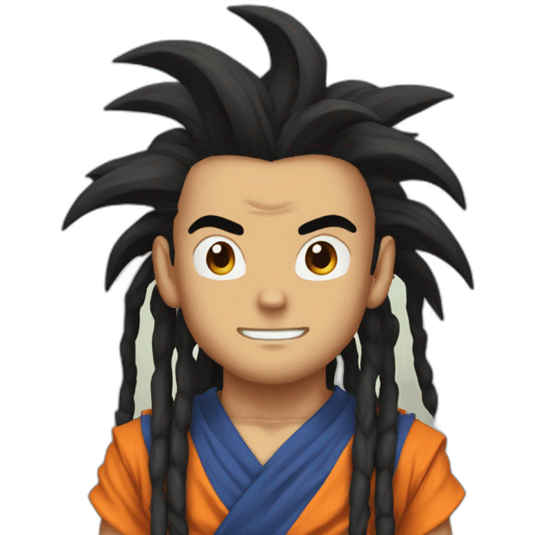 Goku with dreadlocks emoji