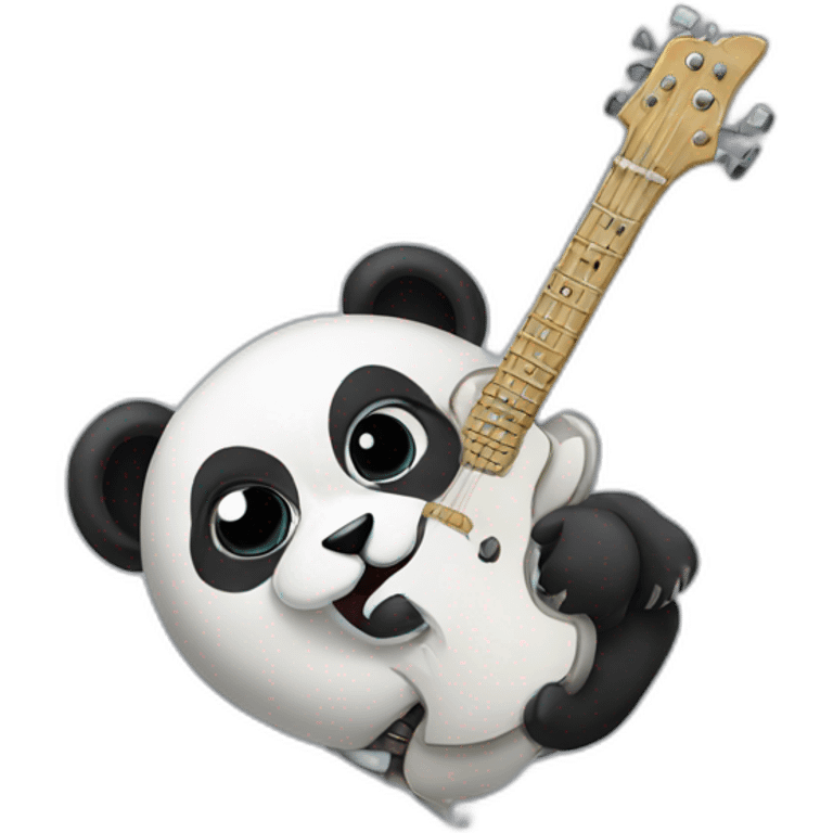 heavy metal panda emoji