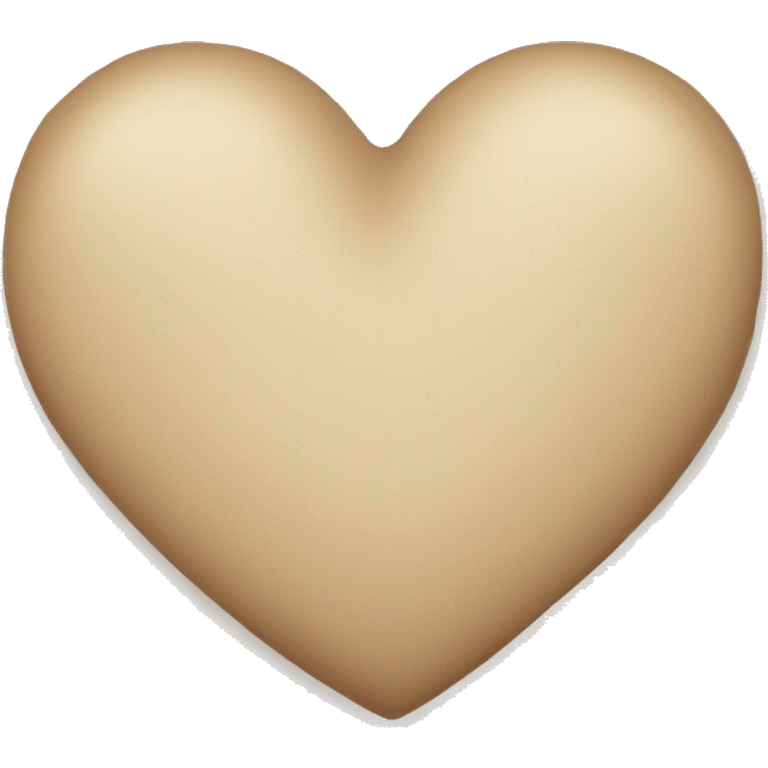 beige heart emoji