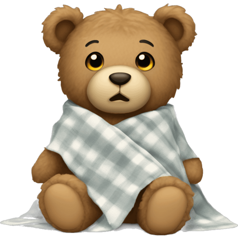 teddy bear in a blacket emoji