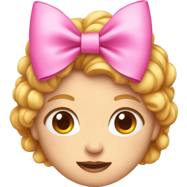 Pink bow emoji