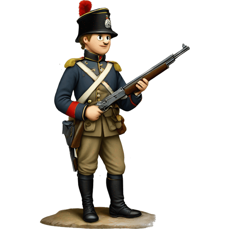 british soldier with gun 19 century emoji