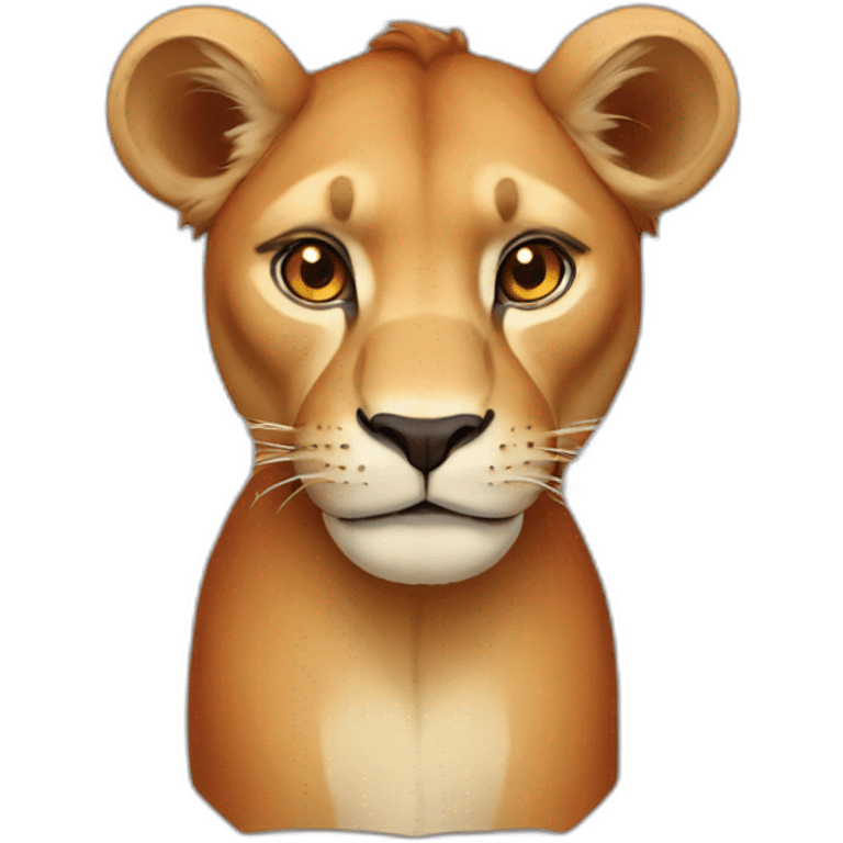 Red lioness emoji