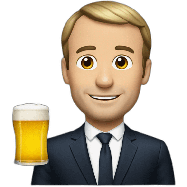 Emmanuel-macron-bière emoji