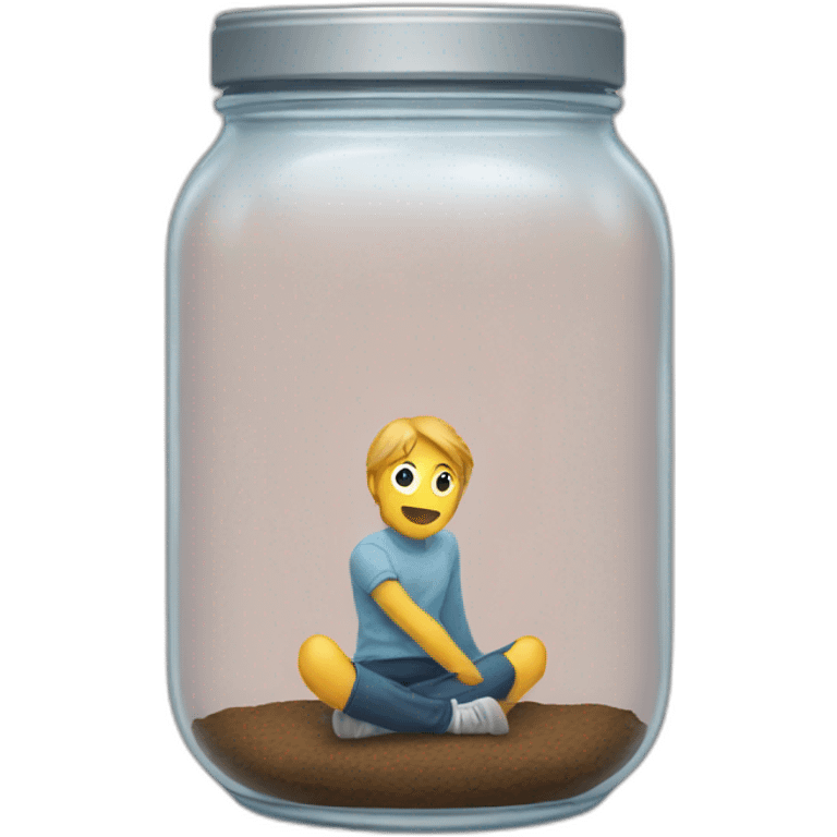 empty jar in between human legs emoji