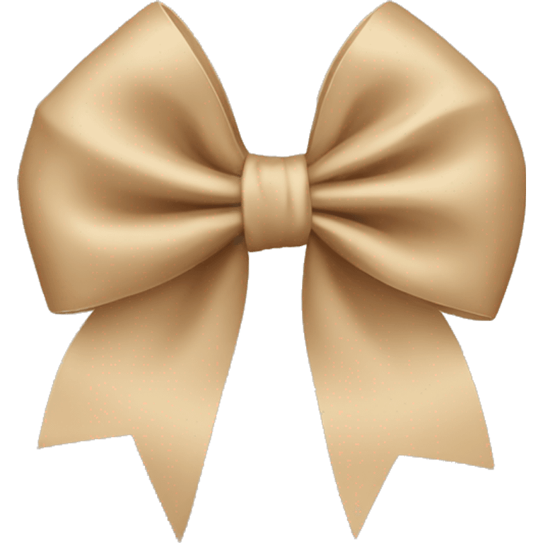 beige bow emoji