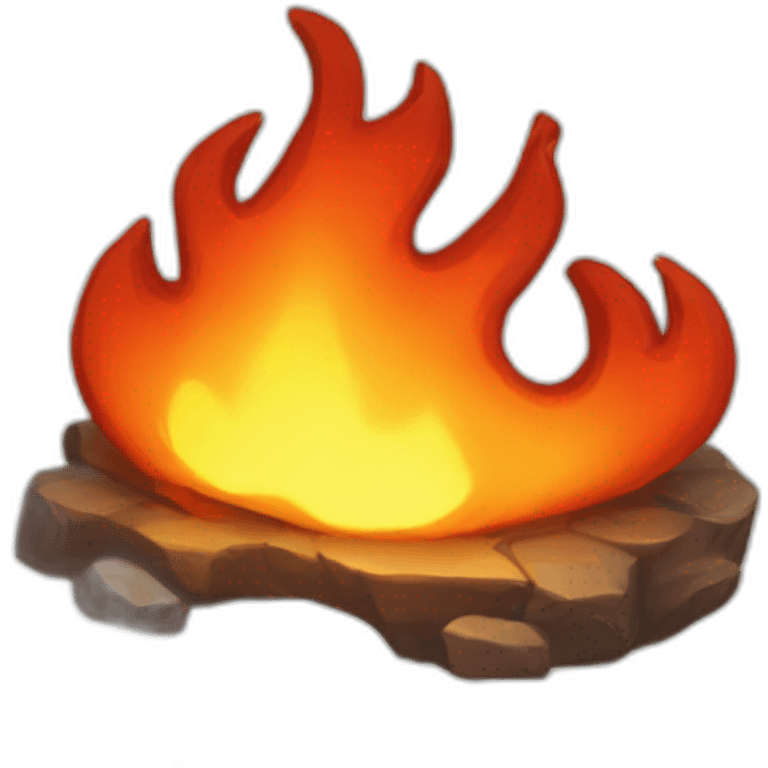 A fire button for game ui emoji