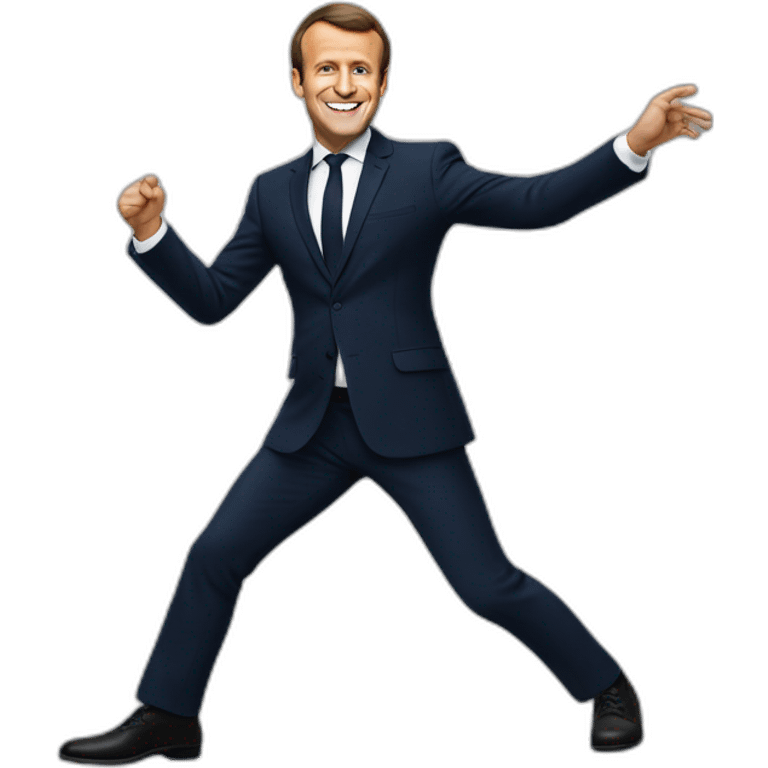 Emmanuel Macron dansant emoji