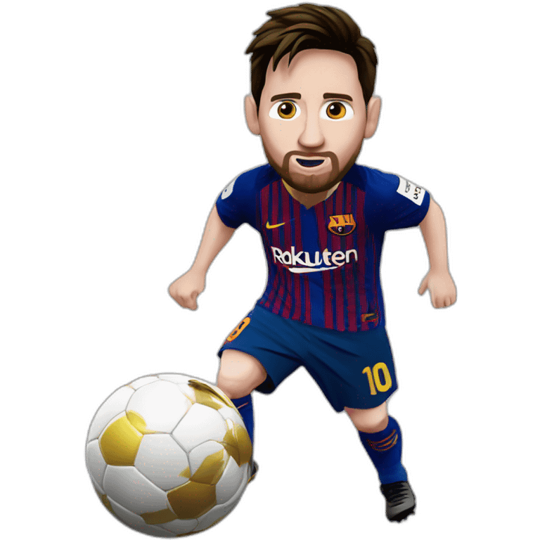 Messi steals ballon d’or  emoji