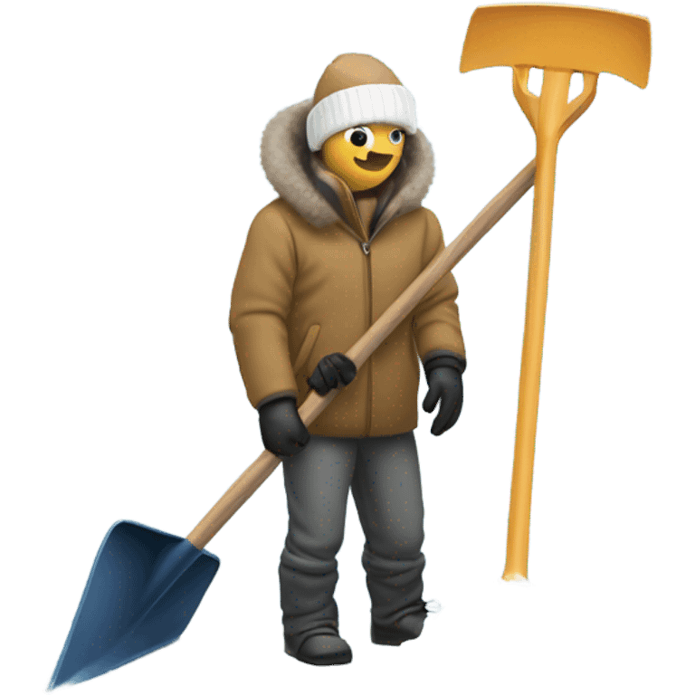 Shoveling snow  emoji