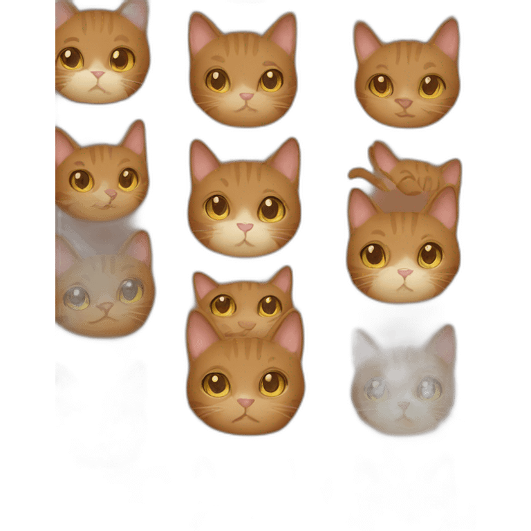 Brown cat emoji