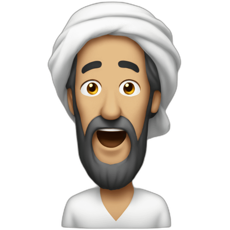 Ben Laden singing emoji