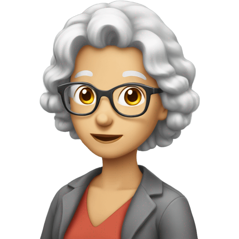 Gray hair lady bingo emoji