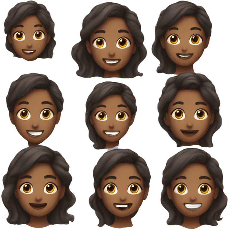 A girl doing skincare emoji