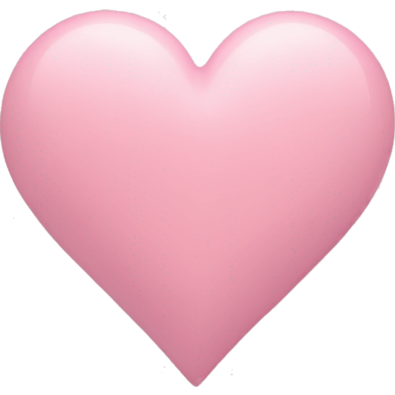 Pastel pink love heart emoji