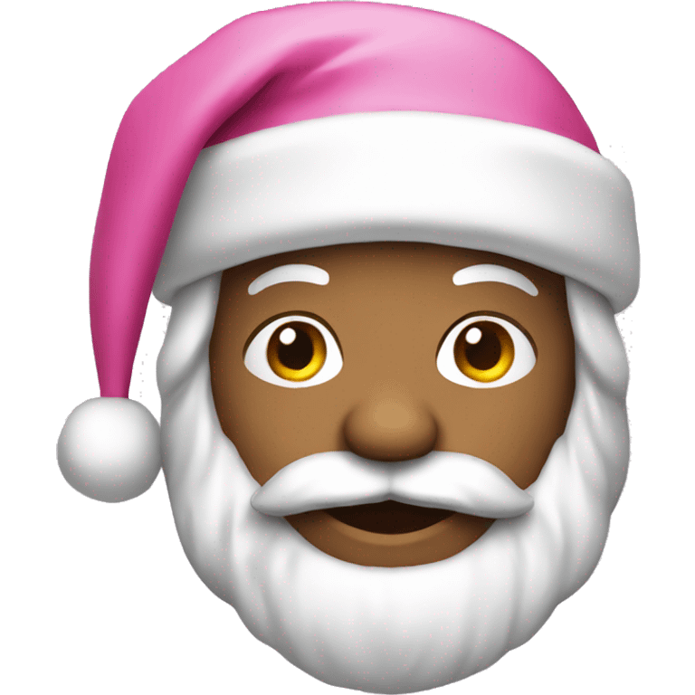 pink santa emoji