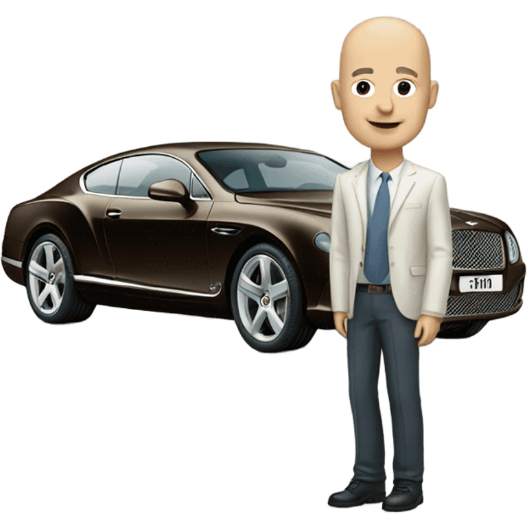 Bald man Bentley emoji