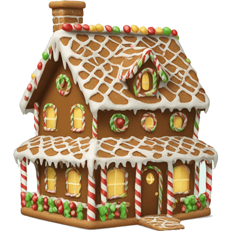 Christmas gingerbread house  emoji