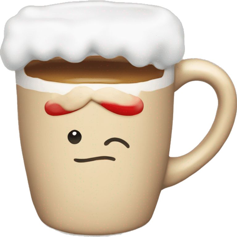 Beige mug christmas drink emoji