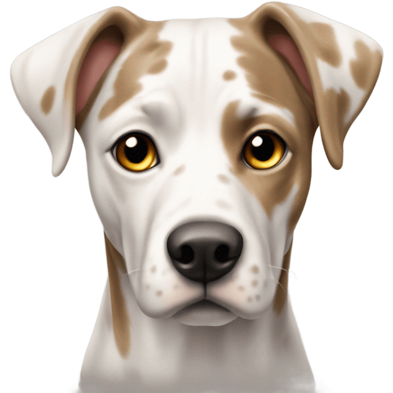 White and tan catahoula  emoji