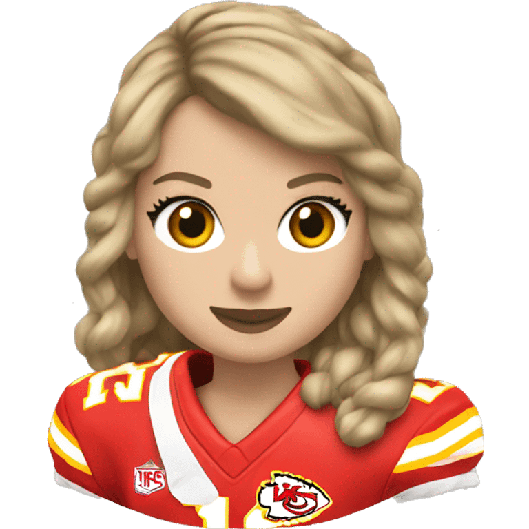 taylor swift playing for the chiefs emoji