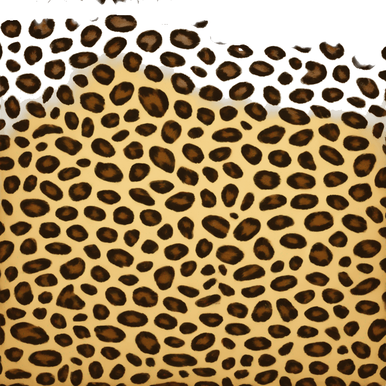 Leopard print phone emoji