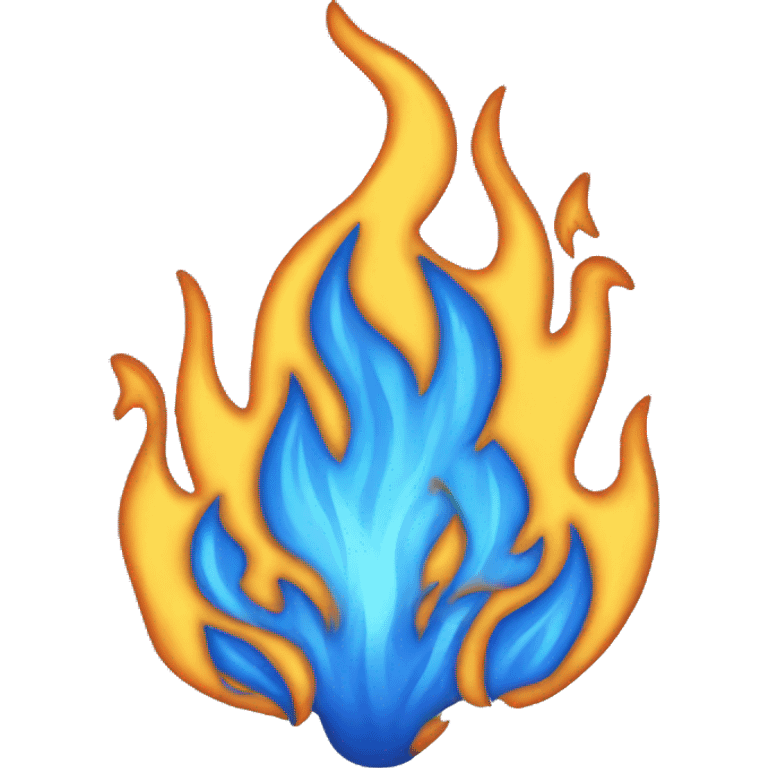 Blue fire emoji