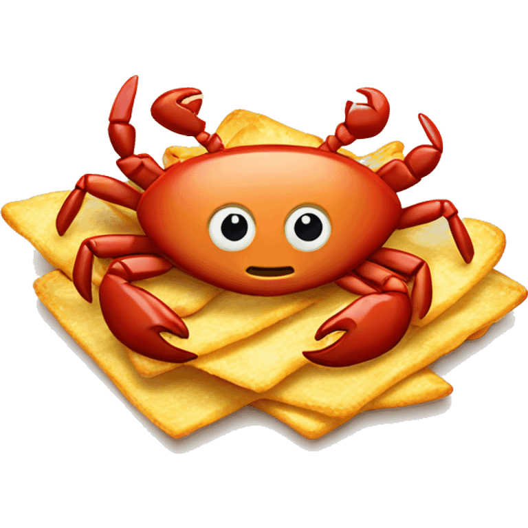 Chips with crab emoji