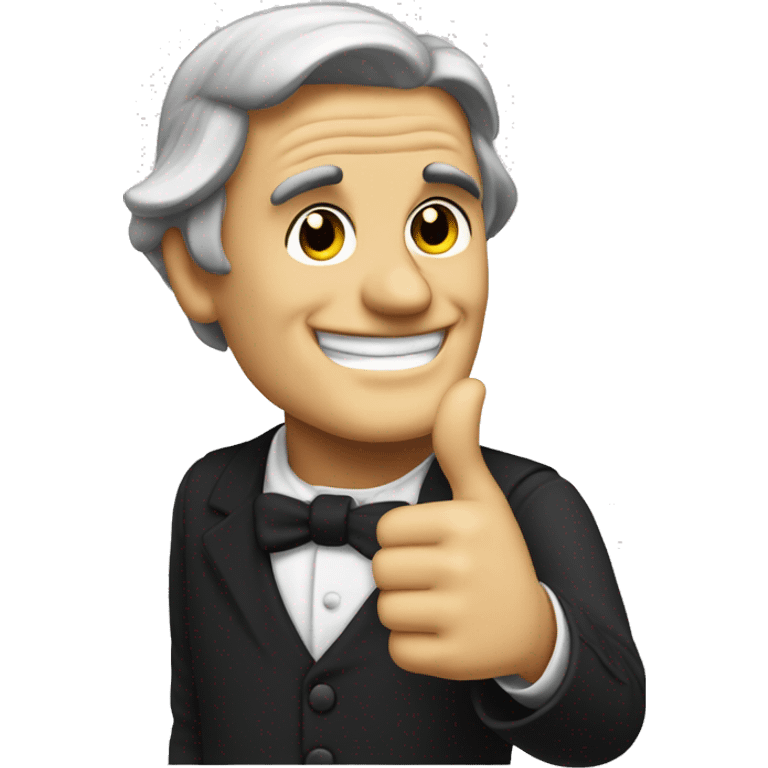 Ralph Waldo Emerson with thumbs up emoji