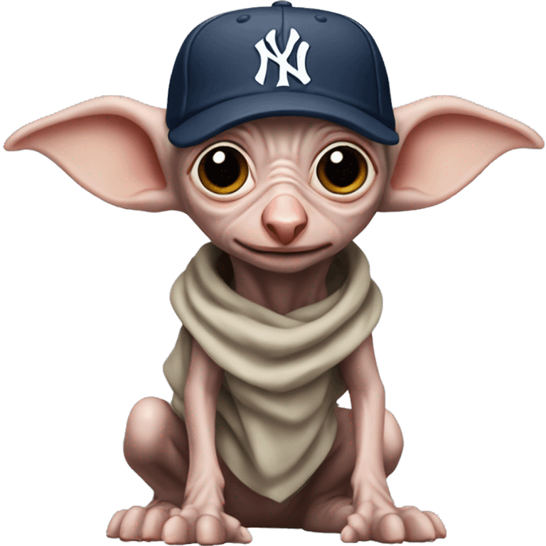 dobby with New York yankees cap emoji