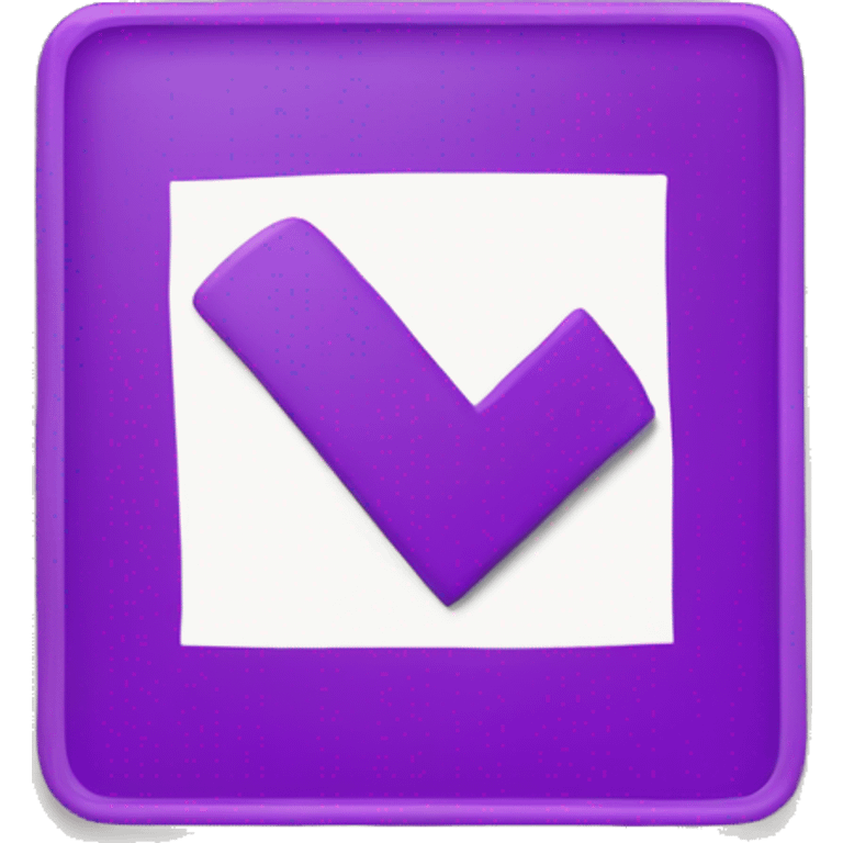 Purple check mark emoji