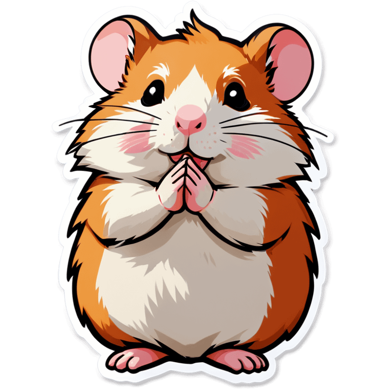 Hamster is praying emoji