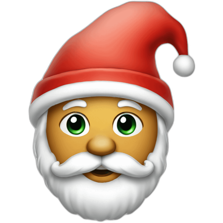 santa claus dressed up nicely smoking emoji