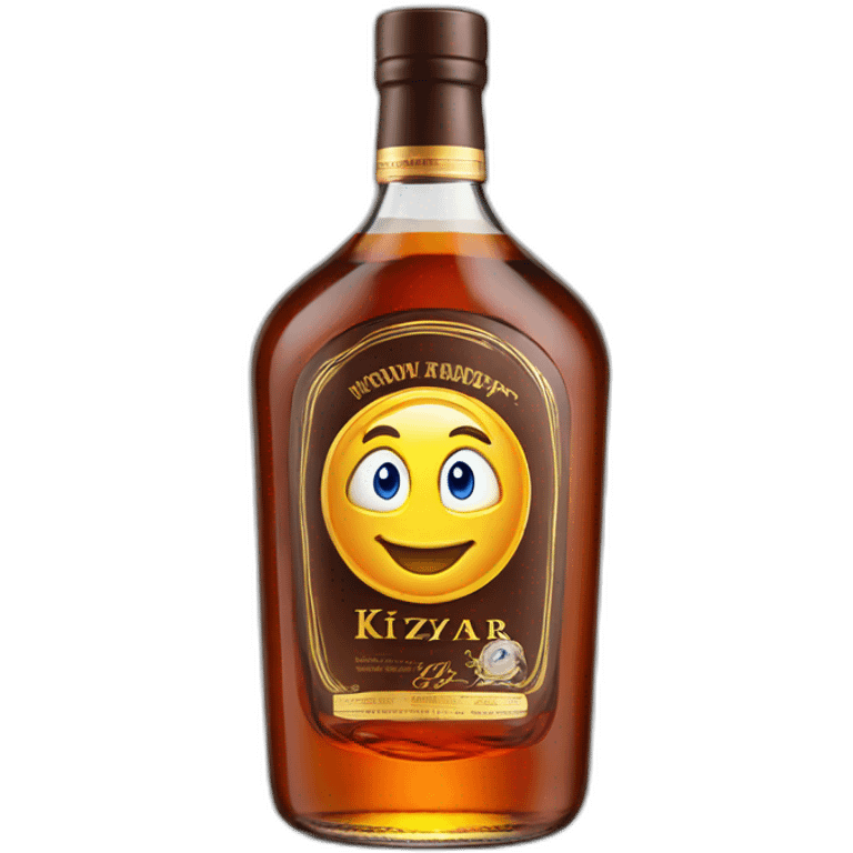 bottle of 6 years Kizlyar brandy emoji