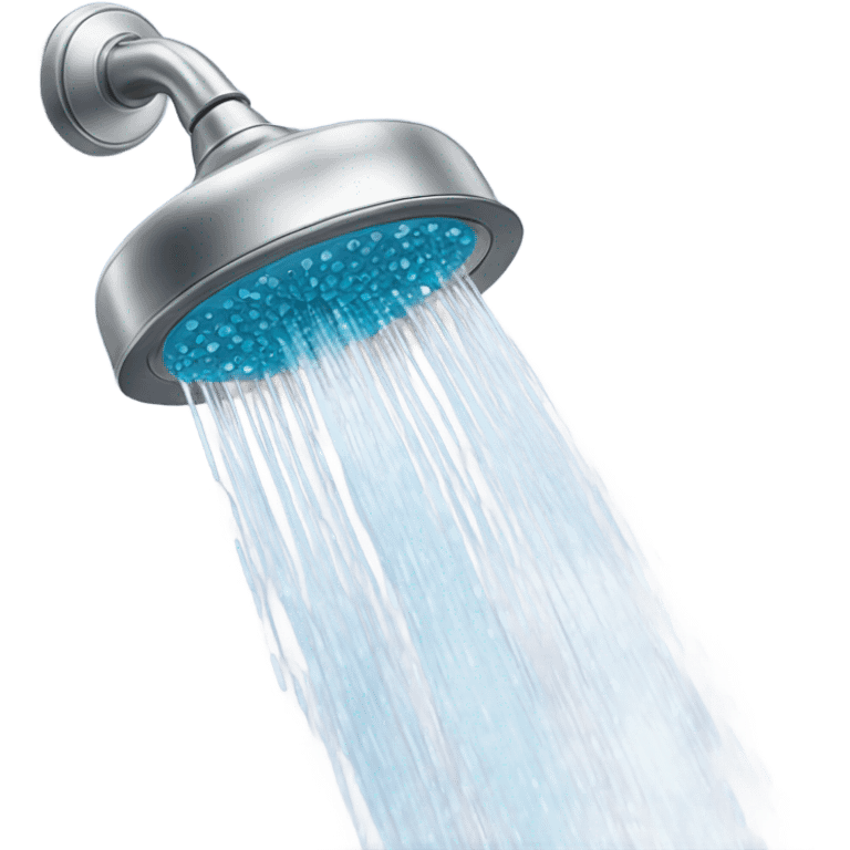 Glitter pouring from the showerhead emoji