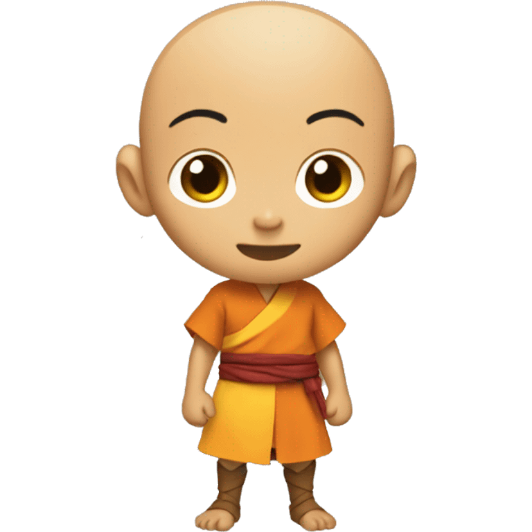 Aang full body talking on iPhone emoji