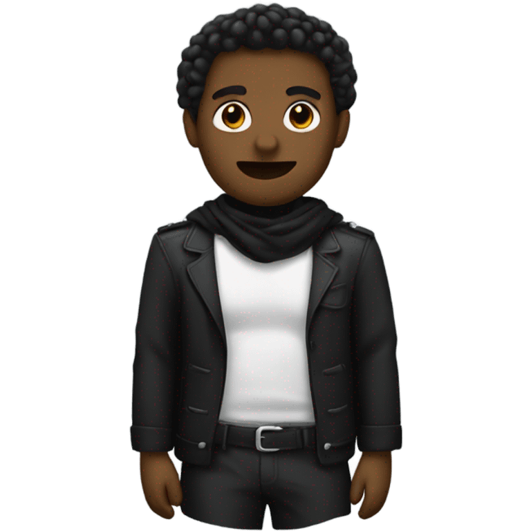 a black croset emoji