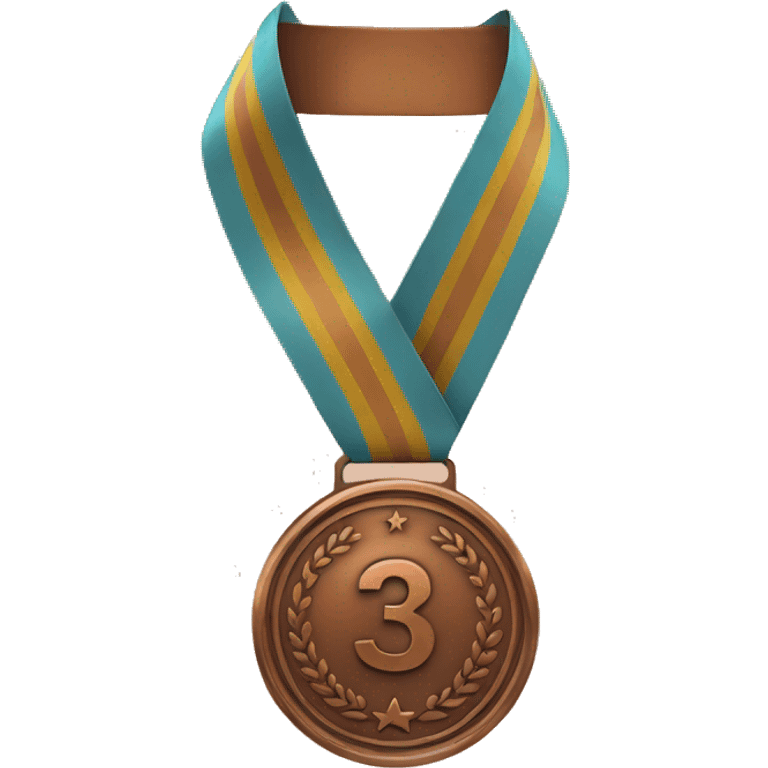 bronze medal for workday count 30 emoji