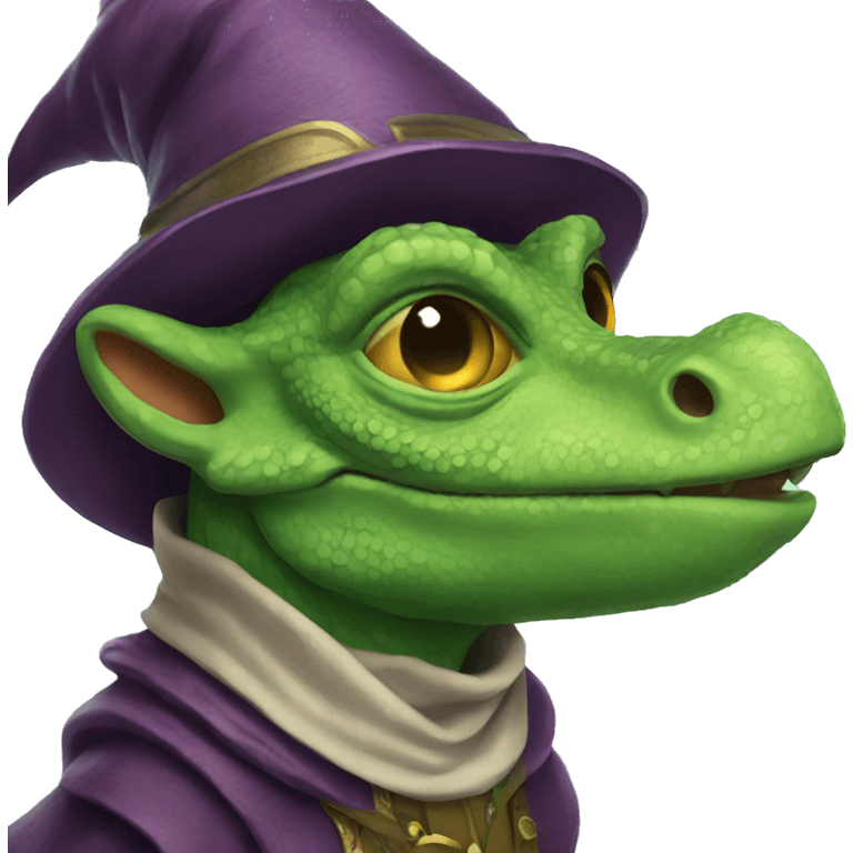 Lizard wizard emoji