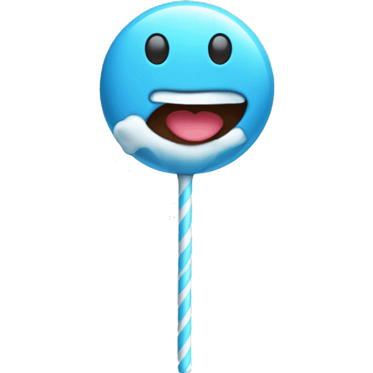 cute blue lollypop  emoji