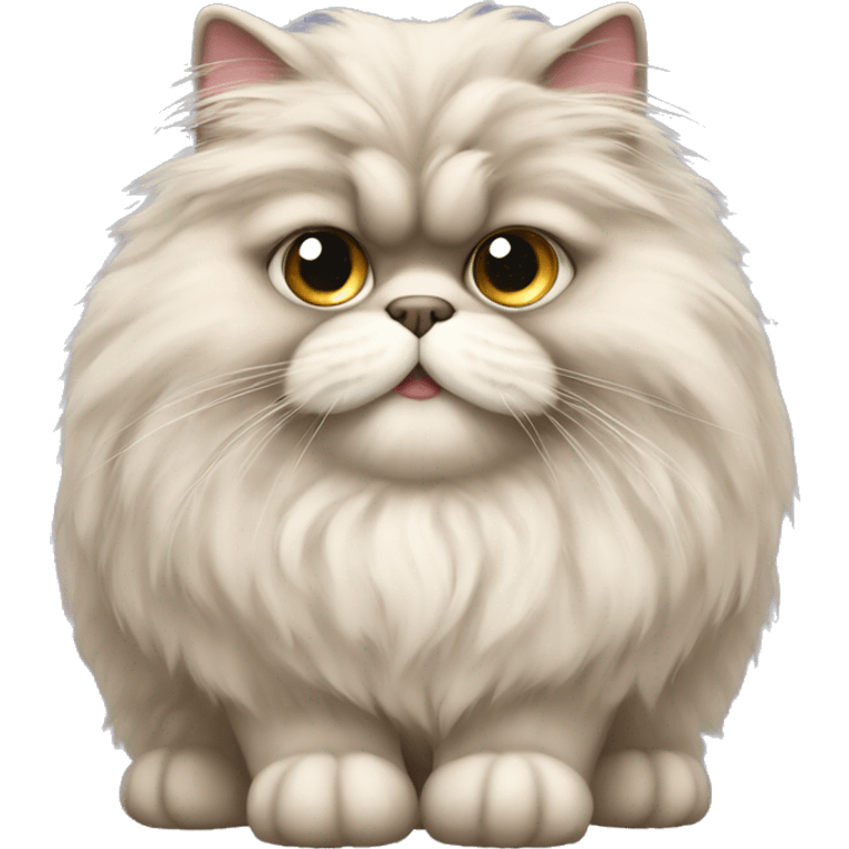 fluffy persian cat emoji