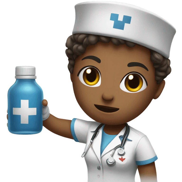 Nurse thunder up emoji