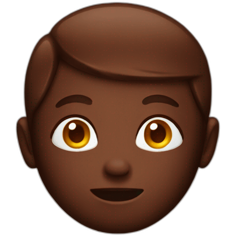 Chocolate face emoji