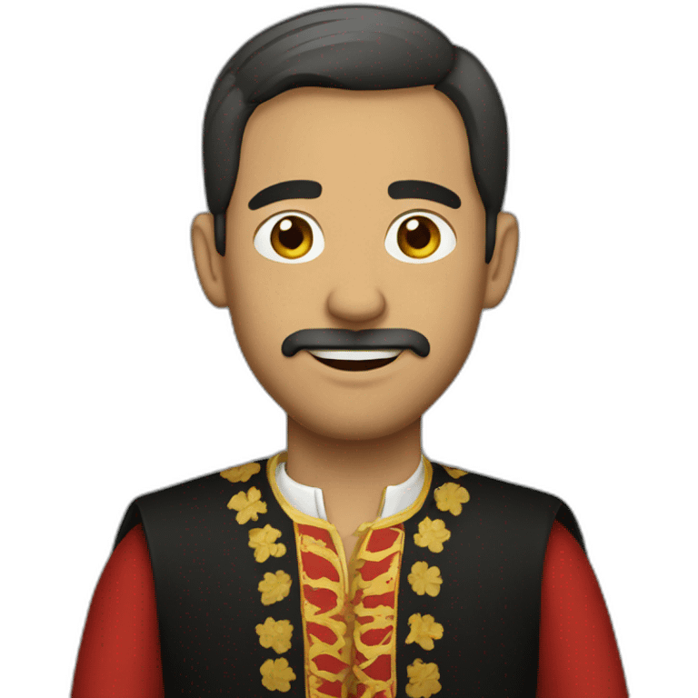 man wearing spanish clothing emoji