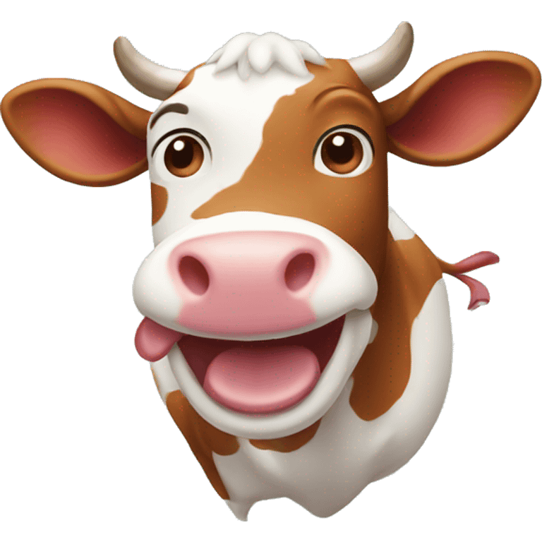 Laughing cow emoji