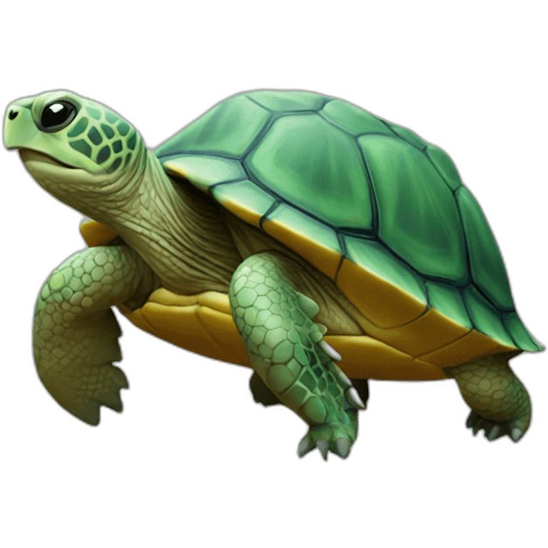 Tortue sur otari emoji