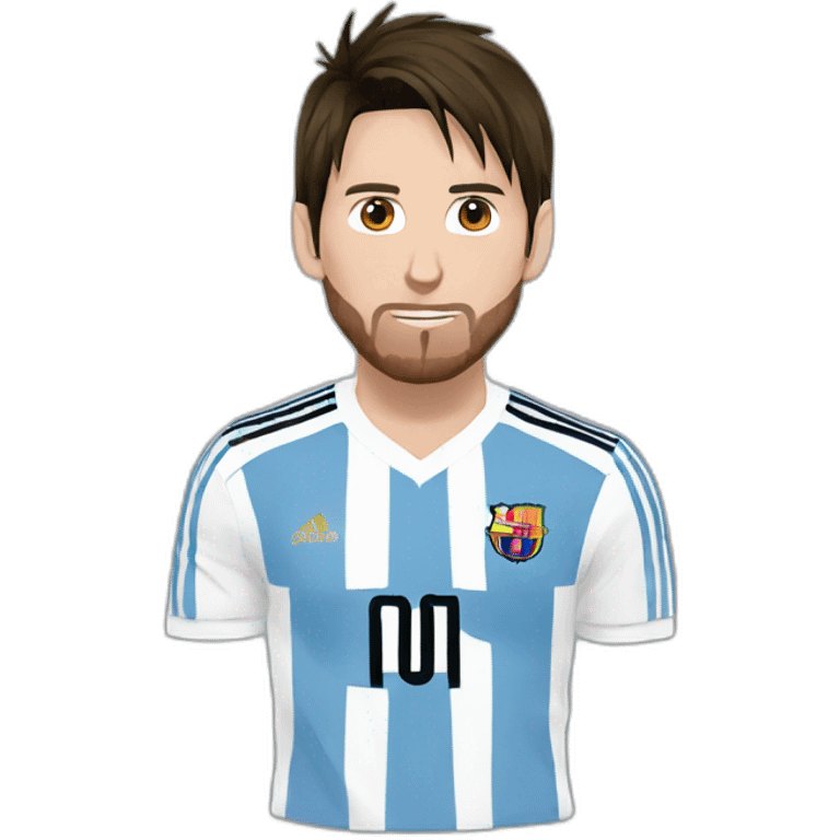 Messi en anime emoji