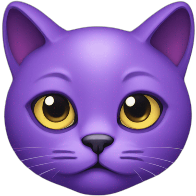 Purple cat twitch emoji