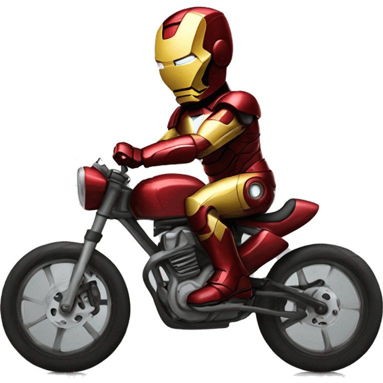 Iron man on a bike emoji